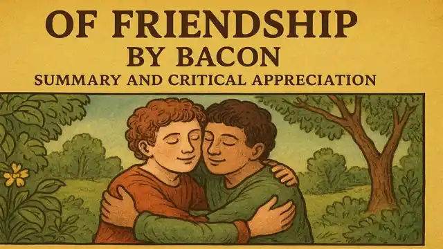 "Of Friendship" by Bacon, Summary and Critical Appreciation