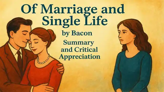 “Of Marriage and Single Life” by Bacon, Summary and Critical Appreciation