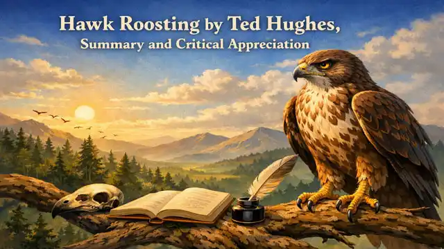 Hawk Roosting by Ted Hughes, Summary and Critical Appreciation