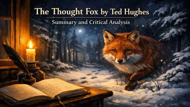 The Thought Fox by Ted Hughes, Summary and Critical Analysis