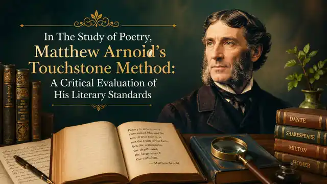 In The Study of Poetry, Matthew Arnold’s Touchstone Method: A Critical Evaluation of His Literary Standards