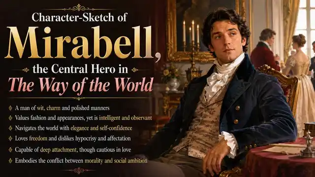 Character-Sketch of Mirabell, the Central Hero in The Way of the World