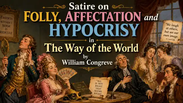 Satire on Folly, Affectation and Hypocrisy in The Way of the World by William Congreve
