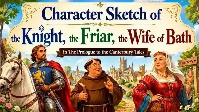 Character Sketch of the Knight, the Friar, the Wife of Bath in The Prologue to the Canterbury Tales